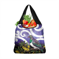 Kekeru New Zealand Matariki Grocery Bag Kukupa Kowhai Maori New Year Purple Version LT14 1-pack One Size Purple - Polynesian Pride