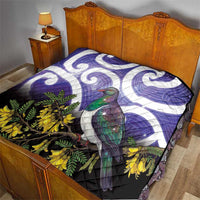 Kekeru New Zealand Matariki Quilt Kukupa Kowhai Maori New Year Purple Version LT14 - Polynesian Pride