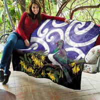 Kekeru New Zealand Matariki Quilt Kukupa Kowhai Maori New Year Purple Version LT14 - Polynesian Pride
