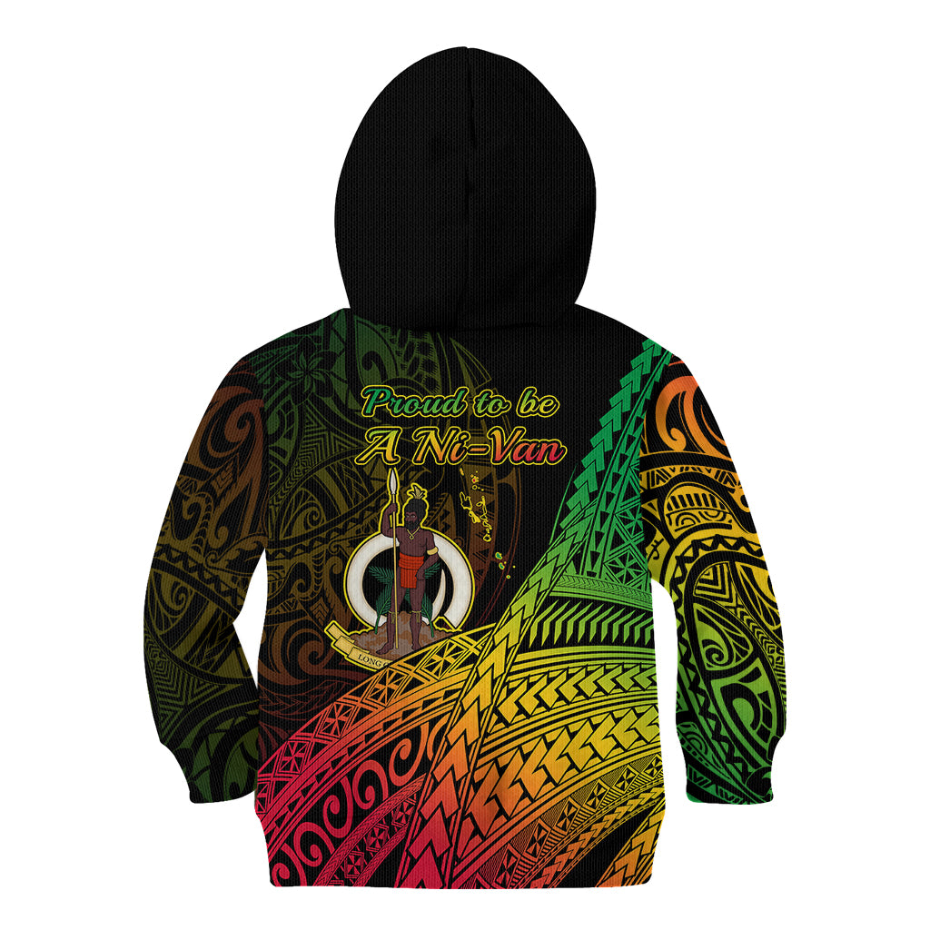 Polynesian Pride Vanuatu Kid Hoodie Proud To Be A Ni-Van LT14 - Polynesian Pride