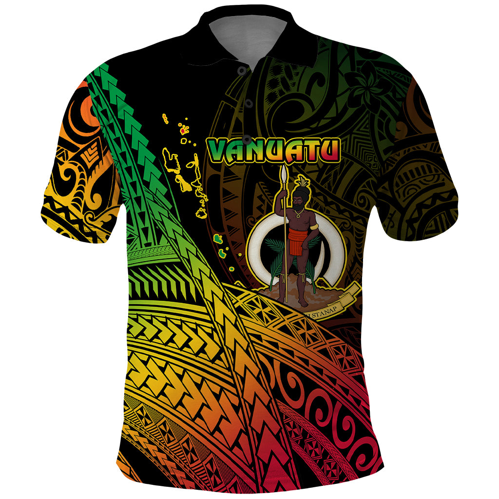 Polynesian Pride Vanuatu Polo Shirt Proud To Be A Ni Van LT14 Black - Polynesian Pride