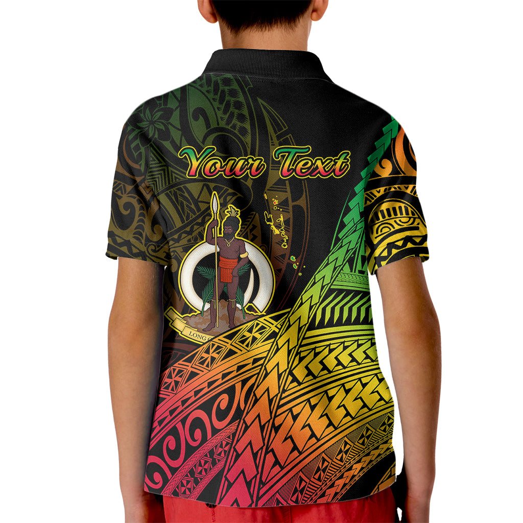 Personalised Vanuatu Kid Polo Shirt Proud To Be A Ni-Van LT14 - Polynesian Pride