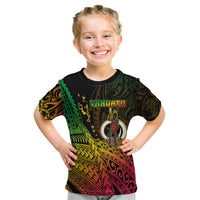 Personalised Vanuatu Kid T Shirt Proud To Be A Ni-Van LT14 Black - Polynesian Pride
