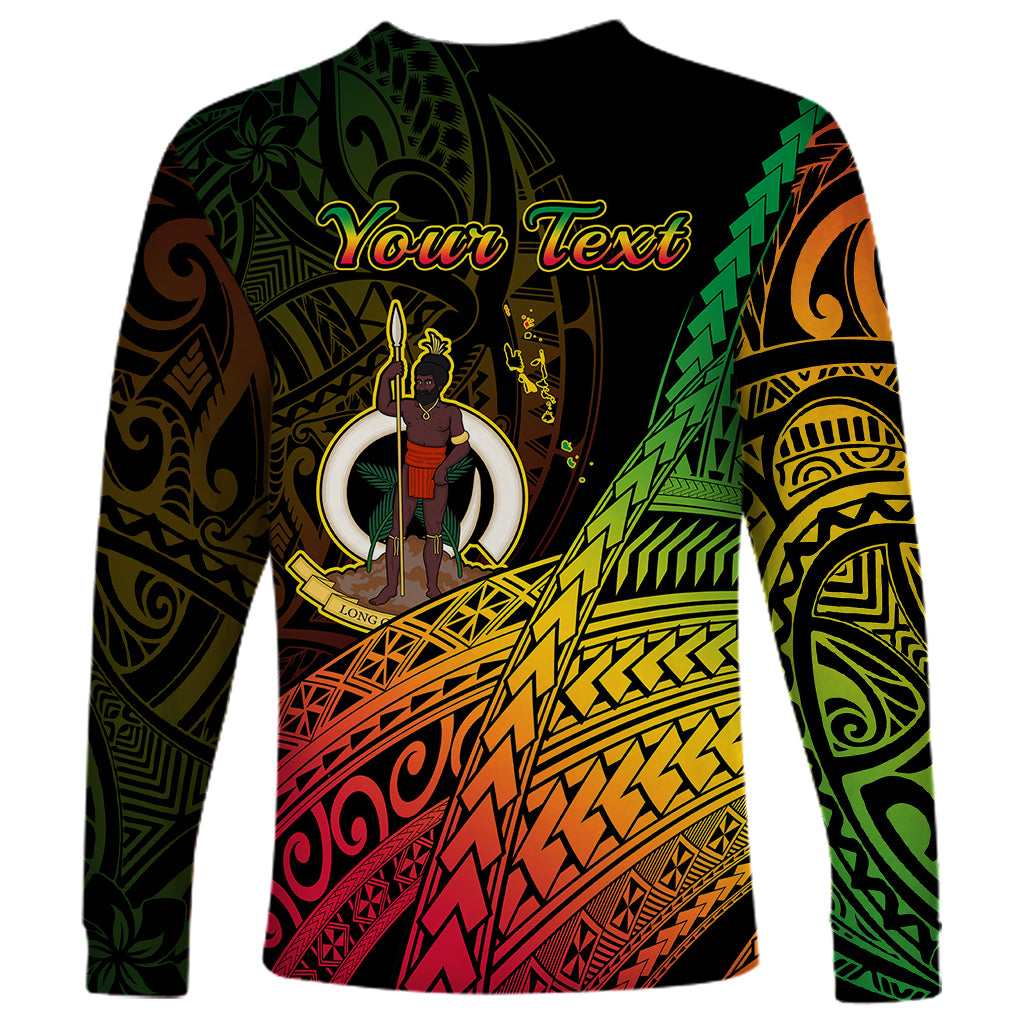 Personalised Vanuatu Long Sleeve Shirt Proud To Be A Ni-Van LT14 - Polynesian Pride