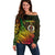 Personalised Vanuatu Off Shoulder Sweater Proud To Be A Ni-Van LT14 Women Black - Polynesian Pride