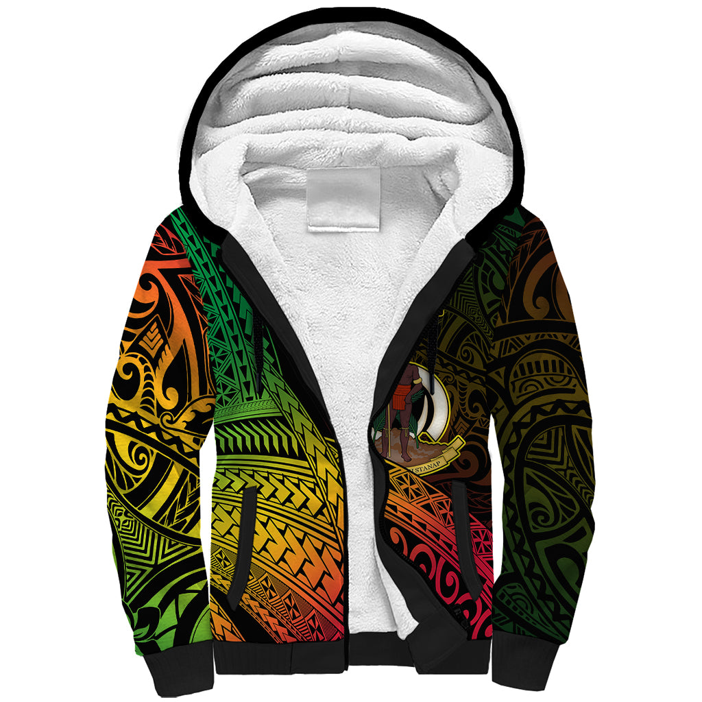 Personalised Vanuatu Sherpa Hoodie Proud To Be A Ni-Van LT14 Unisex Black - Polynesian Pride