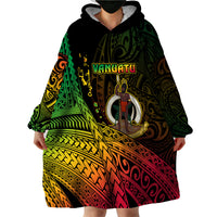 Personalised Vanuatu Wearable Blanket Hoodie Proud To Be A Ni-Van LT14 - Polynesian Pride