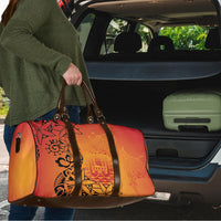 French Polynesia Manta Ray Tattoo Travel Bag Tahiti Hahalua Tiare Maori Gradient Style LT14 - Polynesian Pride