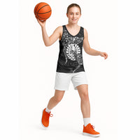 French Polynesia Manta Ray Tattoo Basketball Jersey Tahiti Hahalua Turtle Shark Black Color