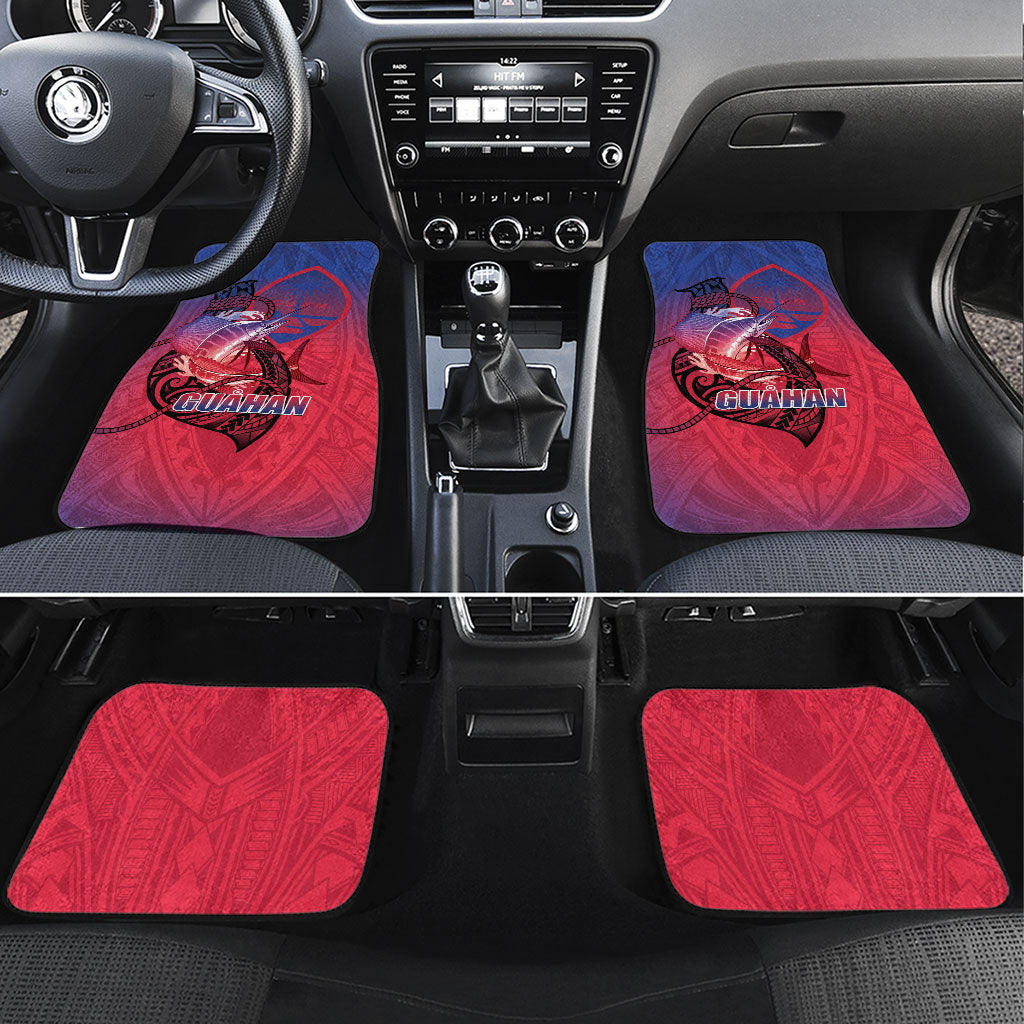 Guam Blue Marlin Fishing Car Mats Guahan Fish Hook Tattoo
