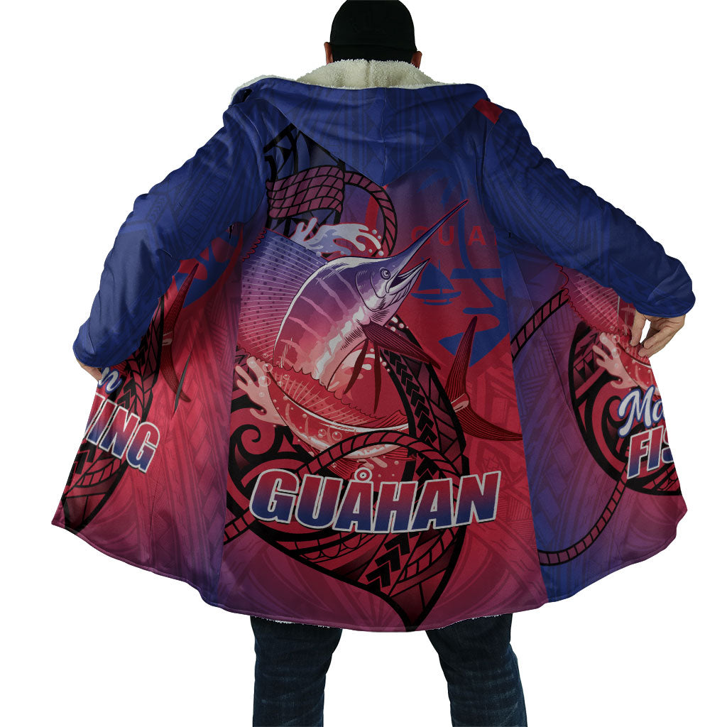 Guam Blue Marlin Fishing Cloak Guahan Fish Hook Tattoo LT14 - Polynesian Pride