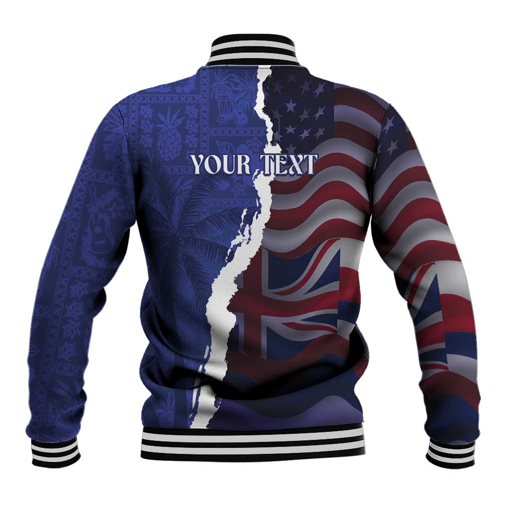 Personalized Hawaii Statehood Day Baseball Jacket 66th Anniversary - Polynesian Pride