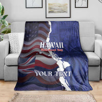 Personalized Hawaii Statehood Day Blanket 66th Anniversary - Polynesian Pride