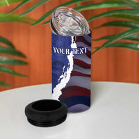 Personalized Hawaii Statehood Day 4 in 1 Can Cooler Tumbler 66th Anniversary - Polynesian Pride