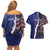 Personalized Hawaii Statehood Day Couples Matching Off Shoulder Short Dress and Hawaiian Shirt 66th Anniversary - Polynesian Pride