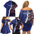 Personalized Hawaii Statehood Day Family Matching Off Shoulder Short Dress and Hawaiian Shirt 66th Anniversary - Polynesian Pride