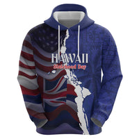 Personalized Hawaii Statehood Day Hoodie 66th Anniversary - Polynesian Pride