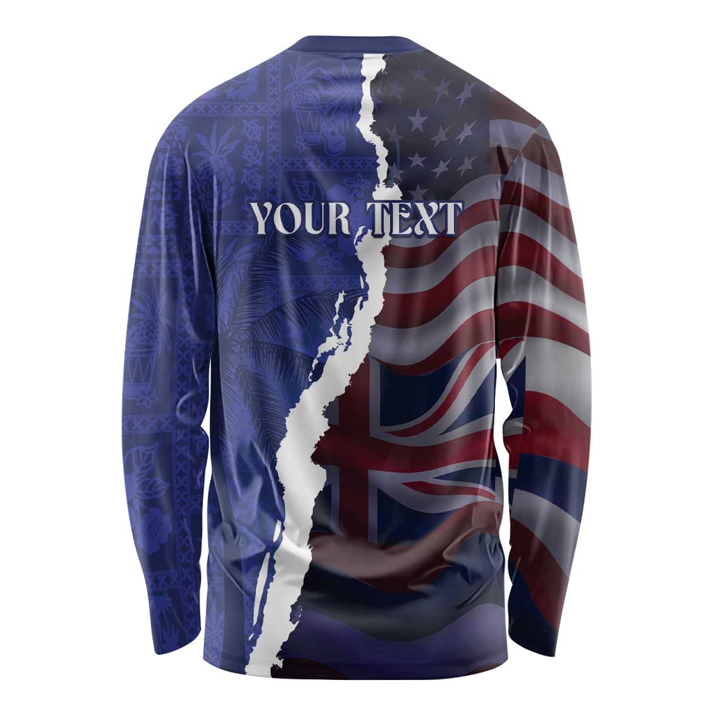 Personalized Hawaii Statehood Day Long Sleeve Shirt 66th Anniversary - Polynesian Pride