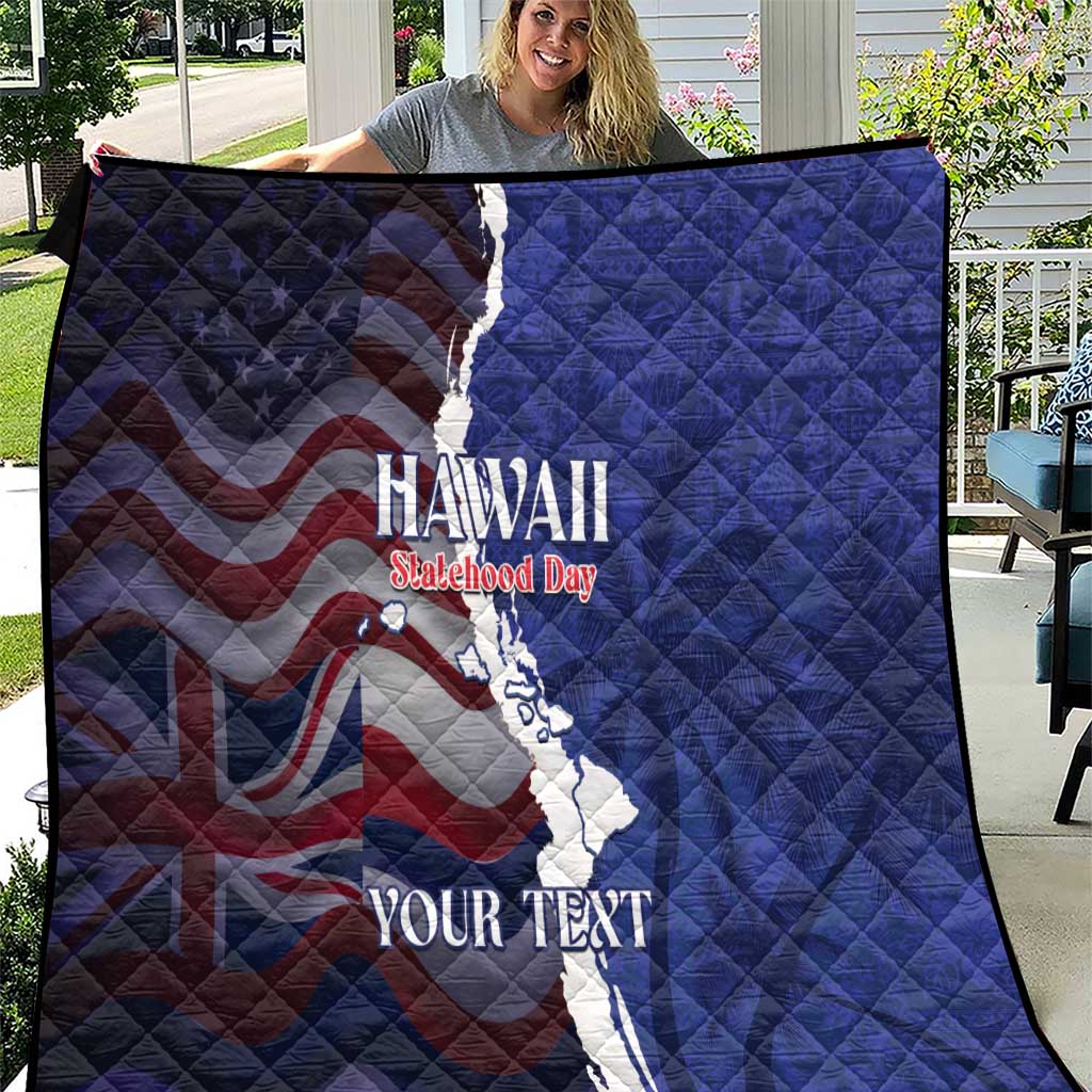 Personalized Hawaii Statehood Day Quilt 66th Anniversary - Polynesian Pride