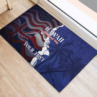 Personalized Hawaii Statehood Day Rubber Doormat 66th Anniversary - Polynesian Pride