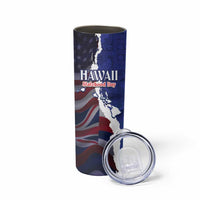 Personalized Hawaii Statehood Day Skinny Tumbler 66th Anniversary - Polynesian Pride