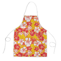 Yellow Hawaii Hibiscus Apron Tropical Flowers Seamless Pattern - Polynesian Pride