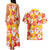 Yellow Hawaii Hibiscus Couples Matching Tank Maxi Dress and Hawaiian Shirt Tropical Flowers Seamless Pattern - Polynesian Pride