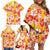 Yellow Hawaii Hibiscus Family Matching Off Shoulder Short Dress and Hawaiian Shirt Tropical Flowers Seamless Pattern - Polynesian Pride