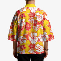 Yellow Hawaii Hibiscus Kimono Tropical Flowers Seamless Pattern - Polynesian Pride