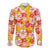 Yellow Hawaii Hibiscus Long Sleeve Button Shirt Tropical Flowers Seamless Pattern - Polynesian Pride