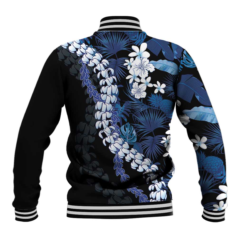 Polu Aloha Hawaii Lei Baseball Jacket Tropical Flowers Elegant Vibe - Polynesian Pride