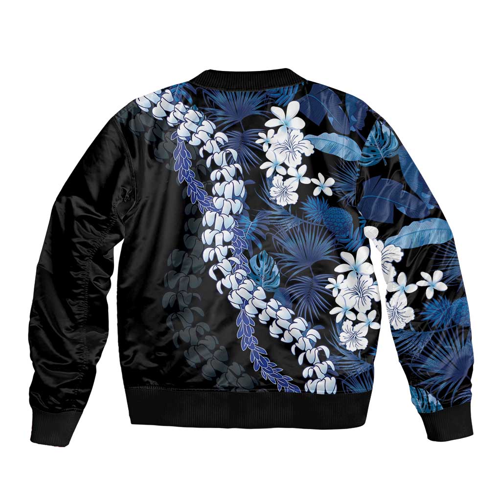 Polu Aloha Hawaii Lei Bomber Jacket Tropical Flowers Elegant Vibe LT14 - Polynesian Pride