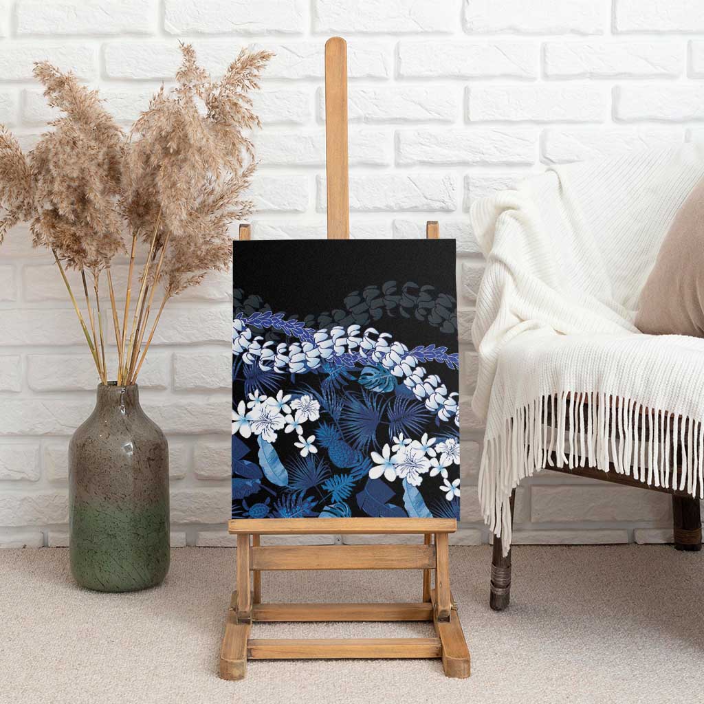 Polu Aloha Hawaii Lei Canvas Wall Art Tropical Flowers Elegant Vibe - Polynesian Pride