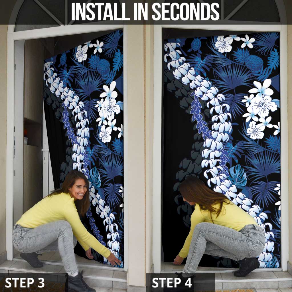 Polu Aloha Hawaii Lei Door Cover Tropical Flowers Elegant Vibe - Polynesian Pride