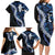 Polu Aloha Hawaii Lei Family Matching Long Sleeve Bodycon Dress and Hawaiian Shirt Tropical Flowers Elegant Vibe - Polynesian Pride