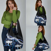 Polu Aloha Hawaii Lei Grocery Bag Tropical Flowers Elegant Vibe - Polynesian Pride