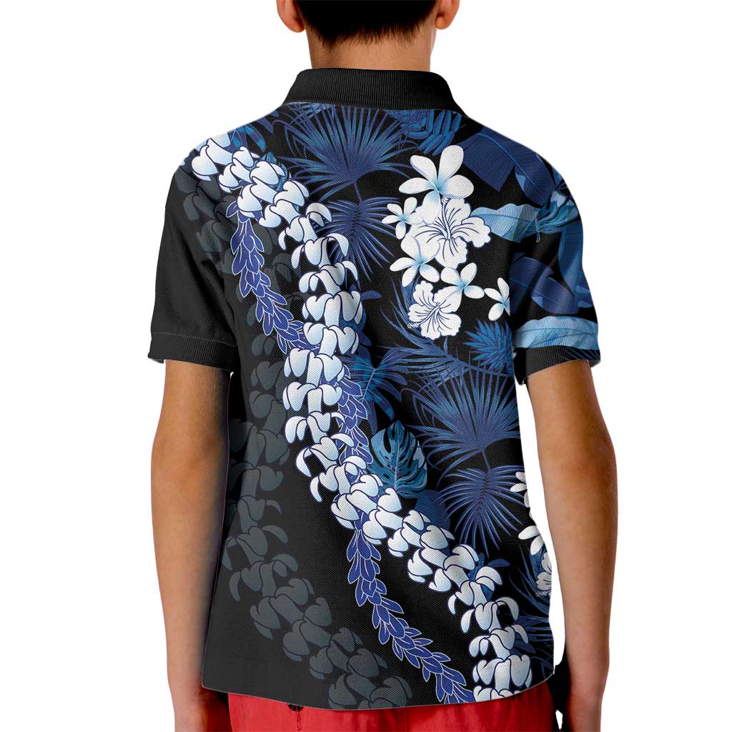 Polu Aloha Hawaii Lei Kid Polo Shirt Tropical Flowers Elegant Vibe - Polynesian Pride