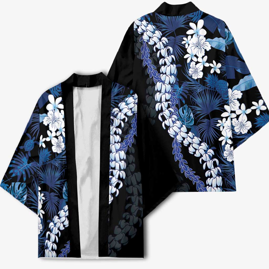 Polu Aloha Hawaii Lei Kimono Tropical Flowers Elegant Vibe - Polynesian Pride