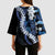 Polu Aloha Hawaii Lei Kimono Sleeve Blouse Tropical Flowers Elegant Vibe - Polynesian Pride