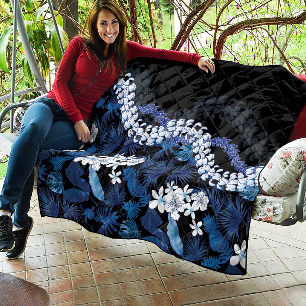 Polu Aloha Hawaii Lei Quilt Tropical Flowers Elegant Vibe - Polynesian Pride