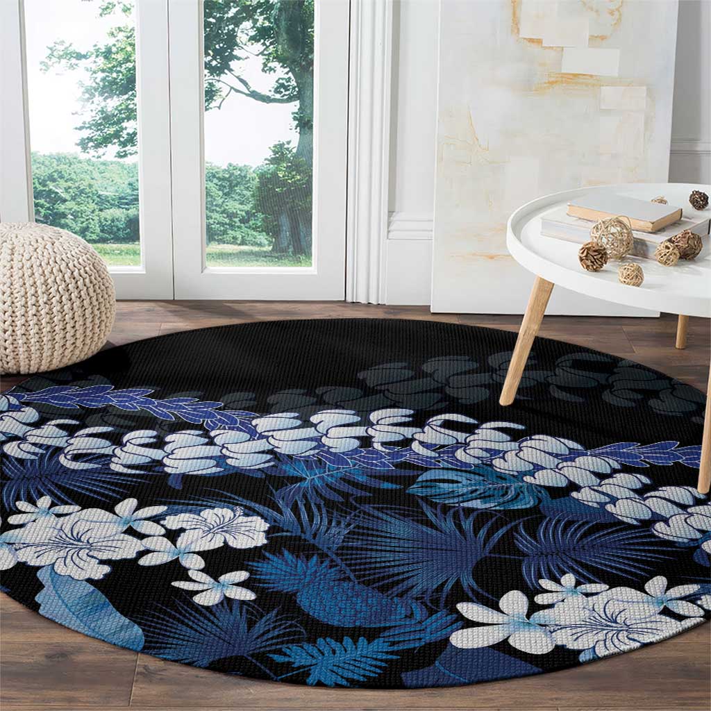 Polu Aloha Hawaii Lei Round Carpet Tropical Flowers Elegant Vibe - Polynesian Pride