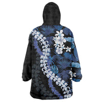 Polu Aloha Hawaii Lei Wearable Blanket Hoodie Tropical Flowers Elegant Vibe LT14 - Polynesian Pride