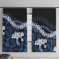 Polu Aloha Hawaii Lei Window Curtain Tropical Flowers Elegant Vibe - Polynesian Pride