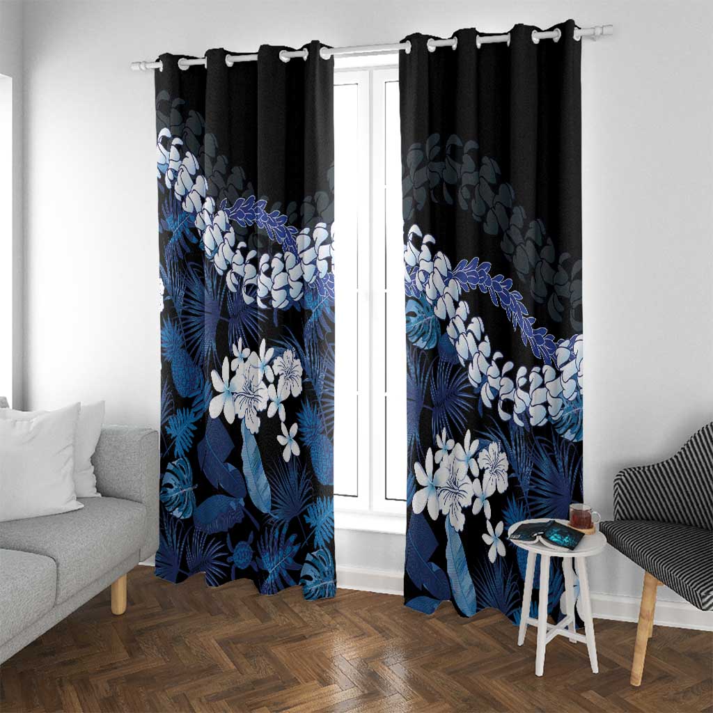 Polu Aloha Hawaii Lei Window Curtain Tropical Flowers Elegant Vibe - Polynesian Pride