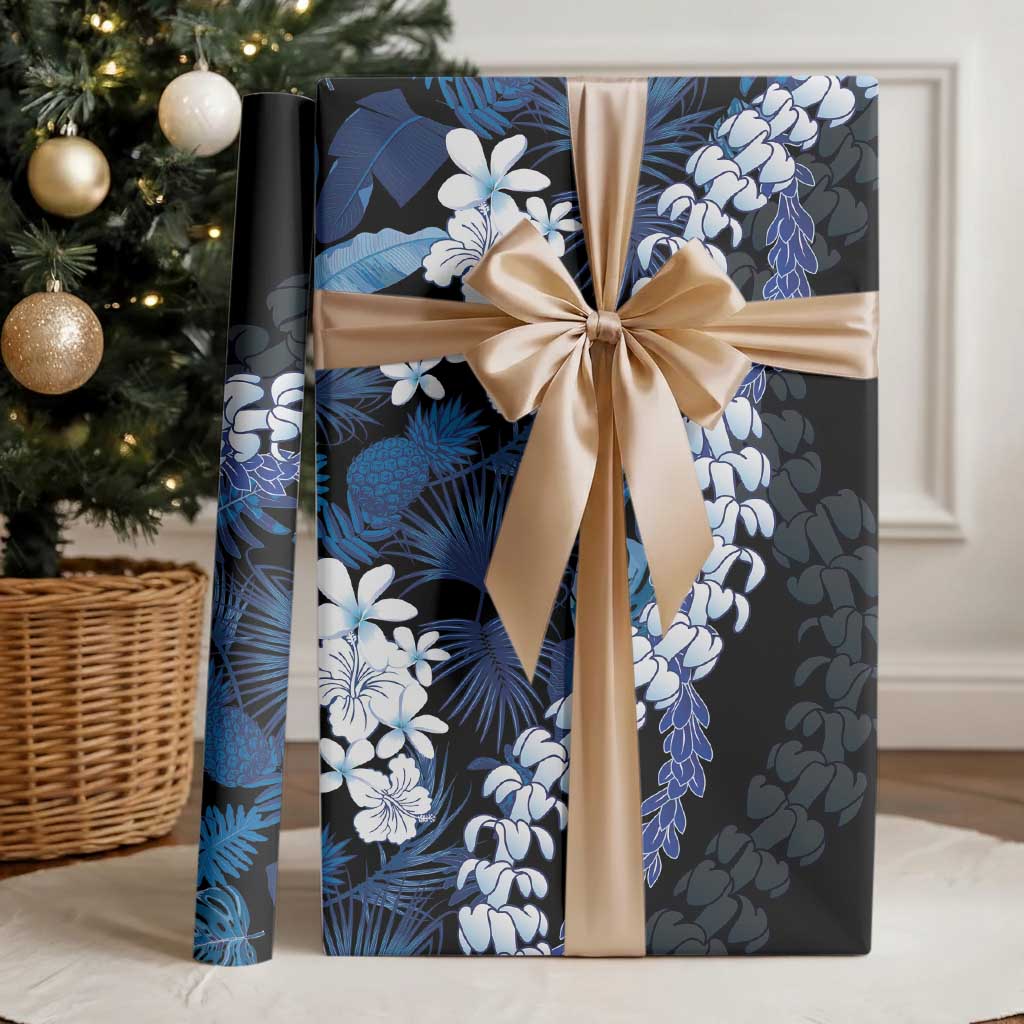 Polu Aloha Hawaii Lei Wrapping Paper Tropical Flowers Elegant Vibe - Polynesian Pride