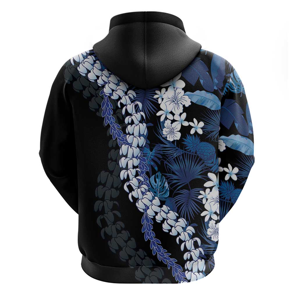 Polu Aloha Hawaii Lei Zip Hoodie Tropical Flowers Elegant Vibe - Polynesian Pride