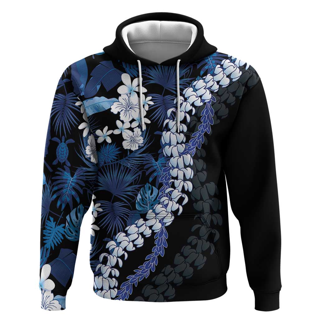 Polu Aloha Hawaii Lei Zip Hoodie Tropical Flowers Elegant Vibe - Polynesian Pride