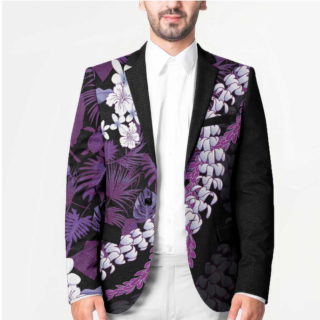 Poni Aloha Hawaii Lei Blazer Tropical Flowers Elegant Vibe - Polynesian Pride
