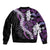 Poni Aloha Hawaii Lei Bomber Jacket Tropical Flowers Elegant Vibe - Polynesian Pride