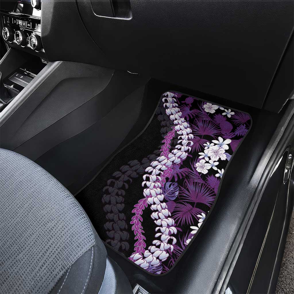 Poni Aloha Hawaii Lei Car Mats Tropical Flowers Elegant Vibe - Polynesian Pride